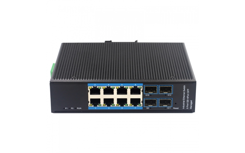 Bai-link IES312-4F 8xGE+4xSFP Managed Industrial PoE Switch